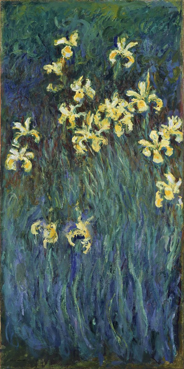 1236_莫奈高清油画绘画作品JPG格式_Claude_Monet_Paintings_-_1525_paintings_Yellow_Irises_1914-17_01
