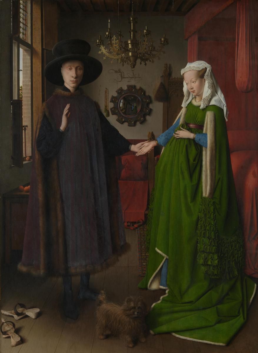 0019_扬凡艾克绘画作品集油画图集TIF_Jan_van_Eyck_-_The_Arnolfini_Portrait