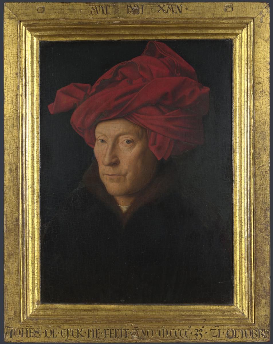 0047_扬凡艾克绘画作品集油画图集TIF_Portrait_of_a_Man一个人的画像1433_Jan_van_Eyck