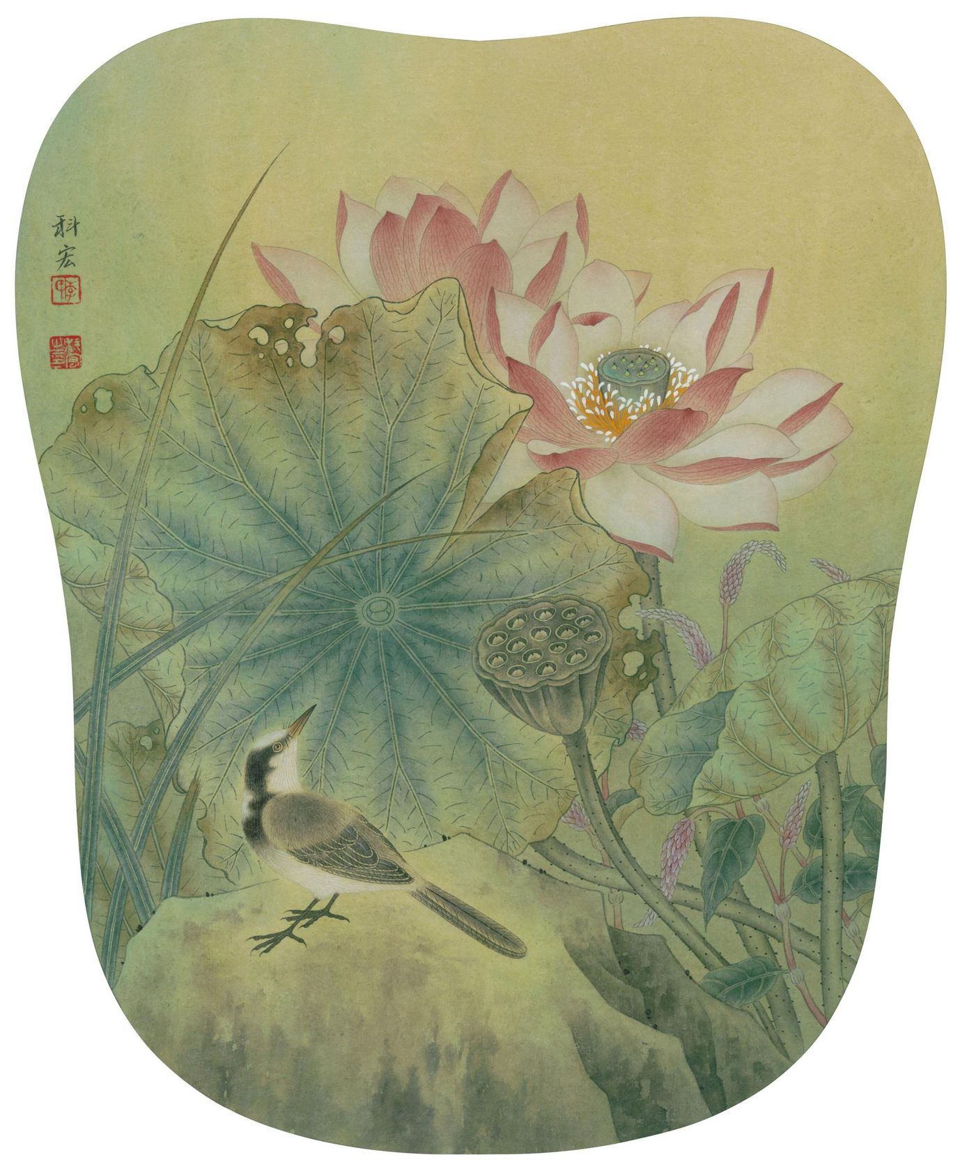 国画高清大图0060高清李科宏国画工笔画作品tif格式醉香真迹扫描大图