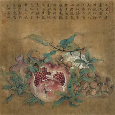 0003_李晓明古风类工笔花鸟作品选高清图jpg格式_临宋吉祥多子图