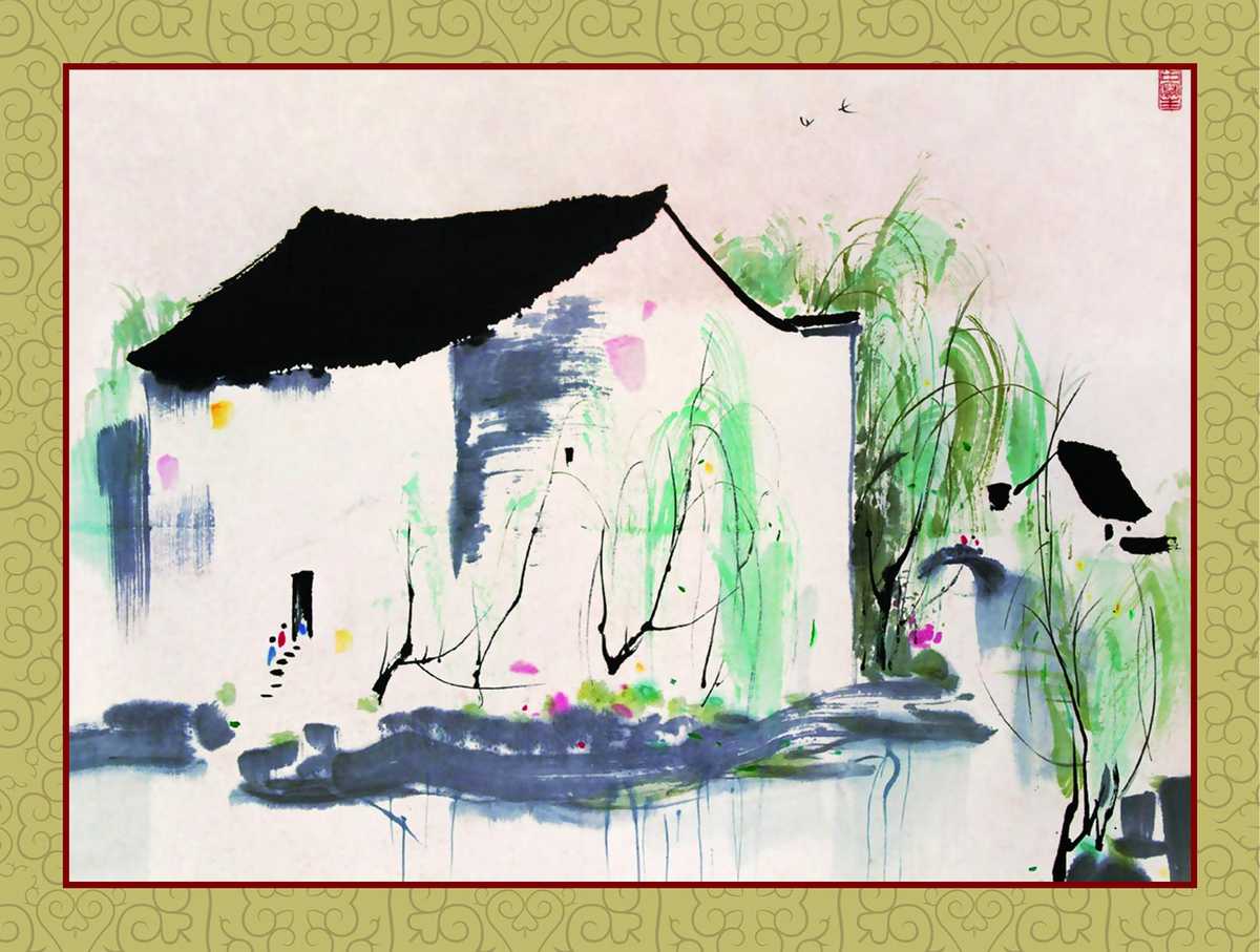 0062_吴冠中绘画作品集高清图TIF格式_吴冠中_作品-__24_-吴冠中油画超高清大图原图扫描真迹全图书画图片下载