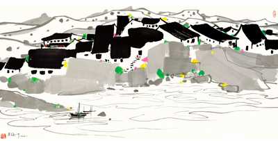 0096_吴冠中绘画作品集高清图TIF格式_吴冠中_作品-__55_-吴冠中