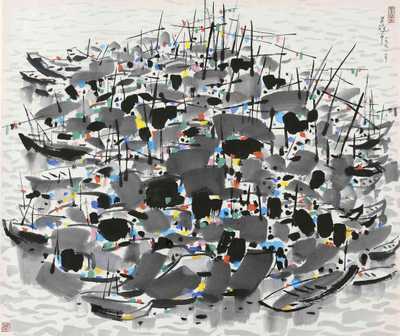 0132_吴冠中绘画作品集高清图TIF格式_吴冠中_作品-__88_-吴冠中