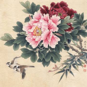 0010_李晓明牡丹工笔画高清图专辑jpg-富贵白头_6496x6496px_jpg_300