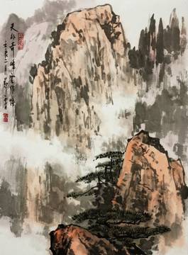 0020_郑震写意山水山水高清图jpg-郑震山水画-021_2951x4000px_jpg_72