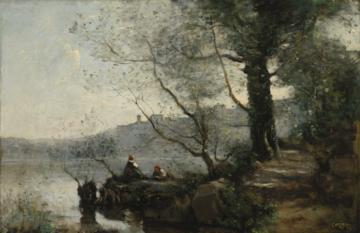 0136_巴比松画派卡米耶柯罗绘画作品专辑-ViewofLakeGardaca1865-1870_4000x2592PX_TIF_96DPI_30_0