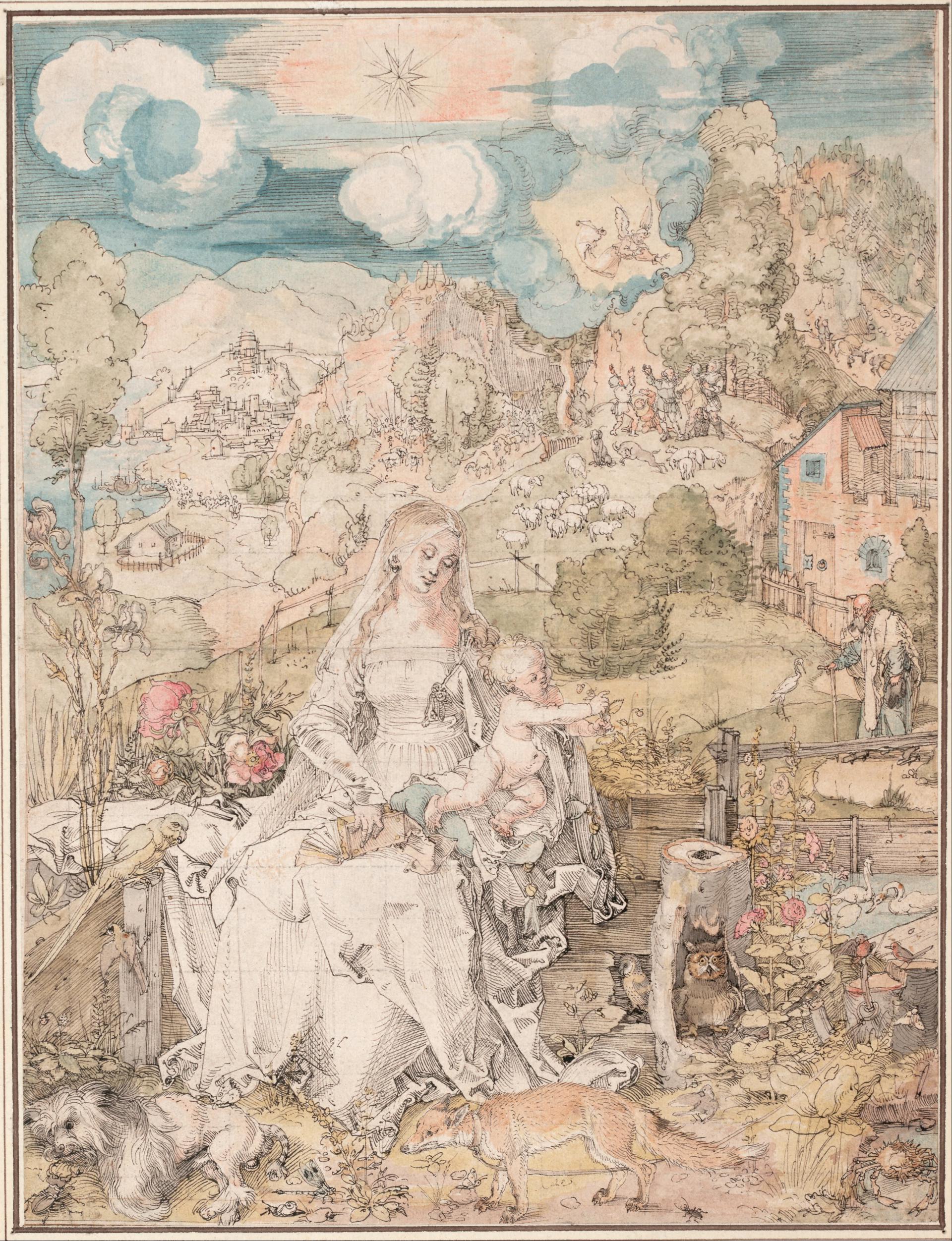 0031_丢勒_Albrecht Durer 1471–1528-Mary among a Multitude of Animals c_2941x3835PX_TIF_97DPI_33_0