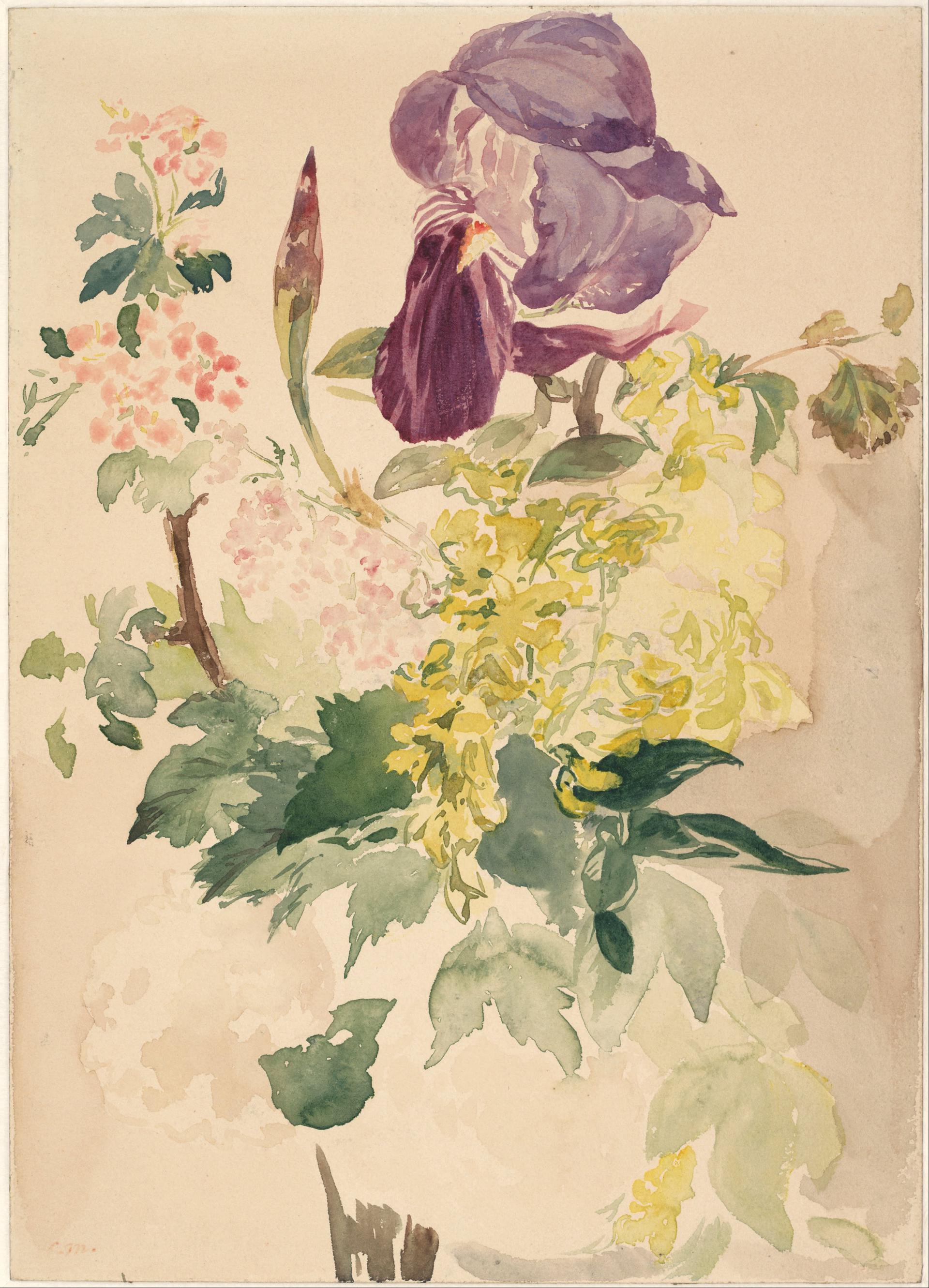 0099_马奈_Edouard Manet 1832–1883-Flower Piece with Iris Laburnum and_2646x3668PX_TIF_97DPI_28_0