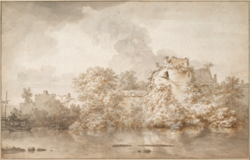 0014_贝尔赫姆_Nicolaes Pietersz Berchem 1621-1622–1683-River Landscape near_3517x2261PX_TIF_97DPI_23_0