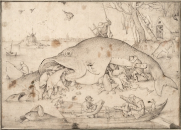 0018_勃鲁盖尔_Pieter Brueghel the Elder 15261530–1569-Big Fish Eat Little Fi_3042x2192PX_TIF_97DPI_19_0_老勃鲁盖尔
