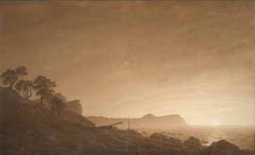0068_卡斯帕大卫弗里德里希_Caspar David Friedrich 1774–1840-View of Arkona with Rising Mo_7641x4641PX_TIF_97DPI_103_0_弗里德里希