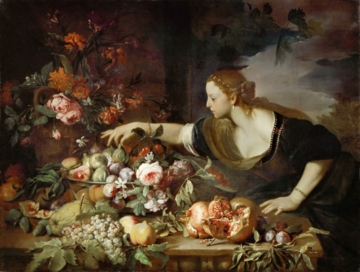 0014_布隆梅特_Abraham Brueghel c 1631-c 1690 —— Woman Taking Fruit_4312x3255PX_TIF_72DPI_41_0