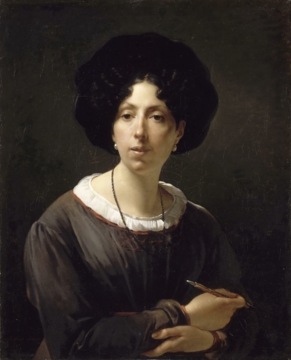0071_塞西尔_Antoine Cecile Hortense Haudebourt-Lescot Self-Portrait 1825 —— Oil on canvas_3802x4704PX_TIF_72DPI_52_0