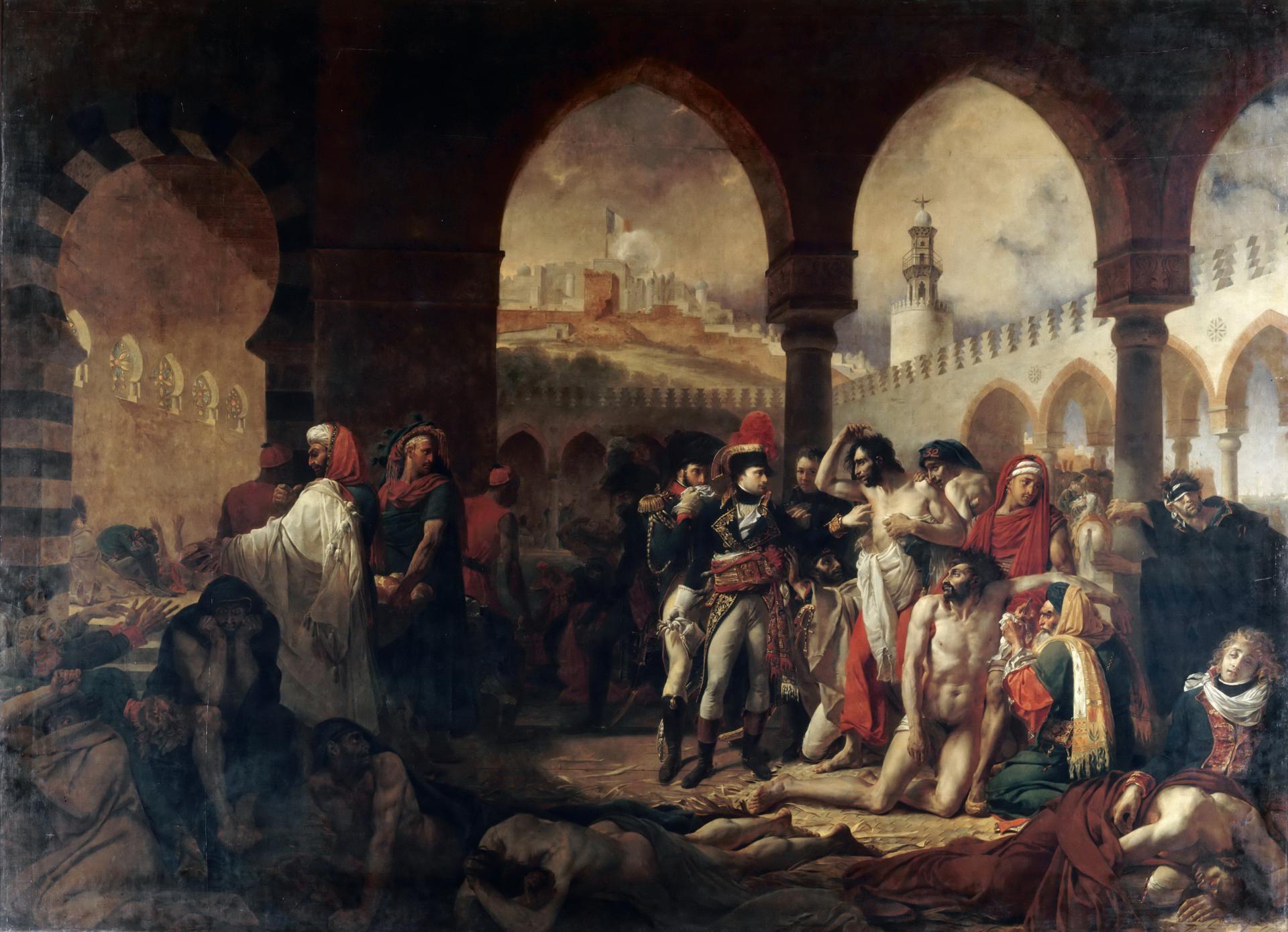 0004_格罗_Antoine-Jean Gros —— Napoleon Bonaparte Visiting the Plague-Stricken in Jaffa_4018x2909PX_TIF_72DPI_34_0