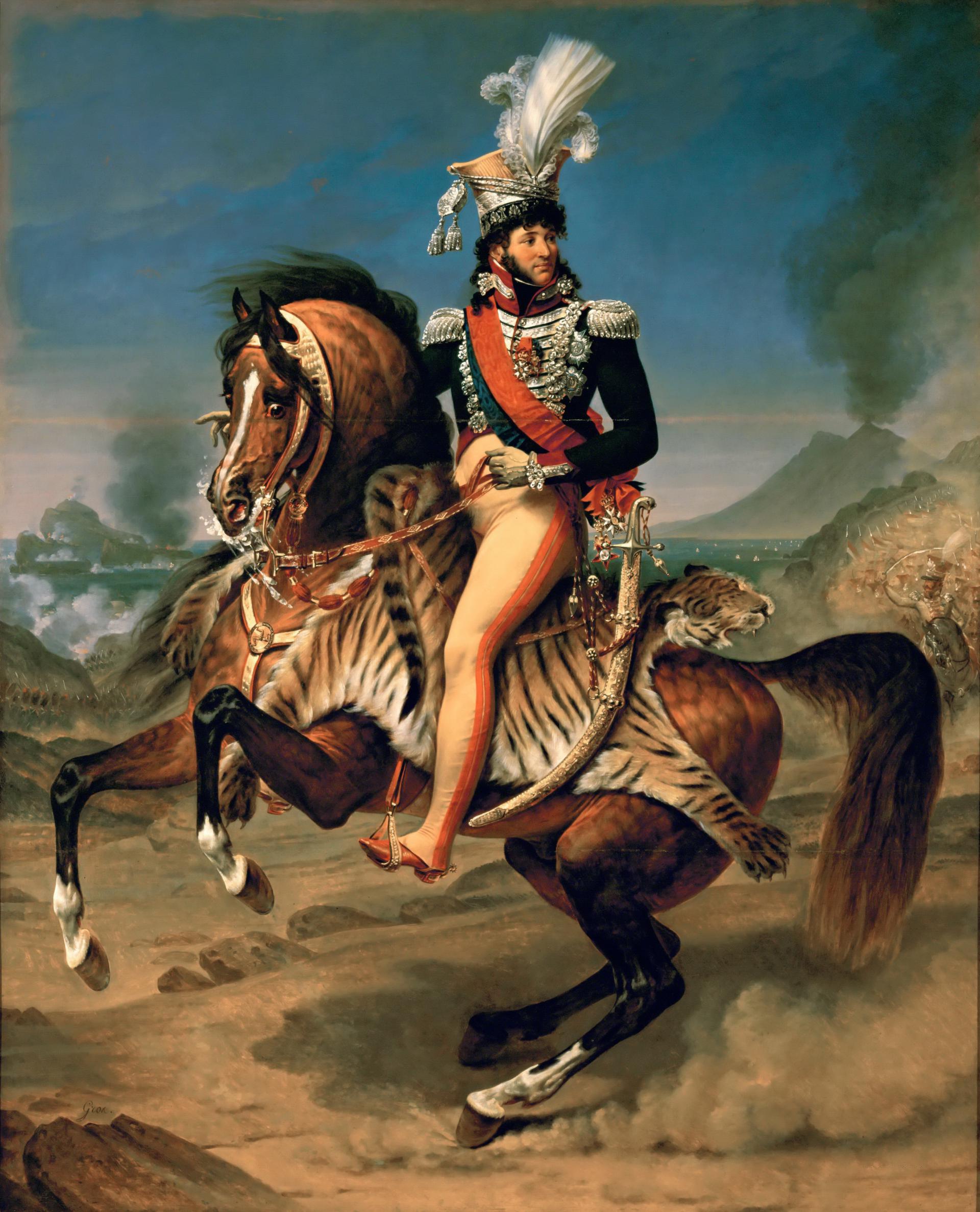 0008_格罗_Antoine-Jean Gros 1771-1835 —— Joachim Murat  King of Naples  Marshall of France  on Horseback_3489x4312PX_TIF_72DPI_44_0