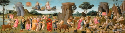 0075_吉奥梵尼_Bartolomeo di Giovanni active 1488-c 1500 —— Wedding of Peleus and Thetis  cassone panel_5863x1585PX_TIF_72DPI_27_0