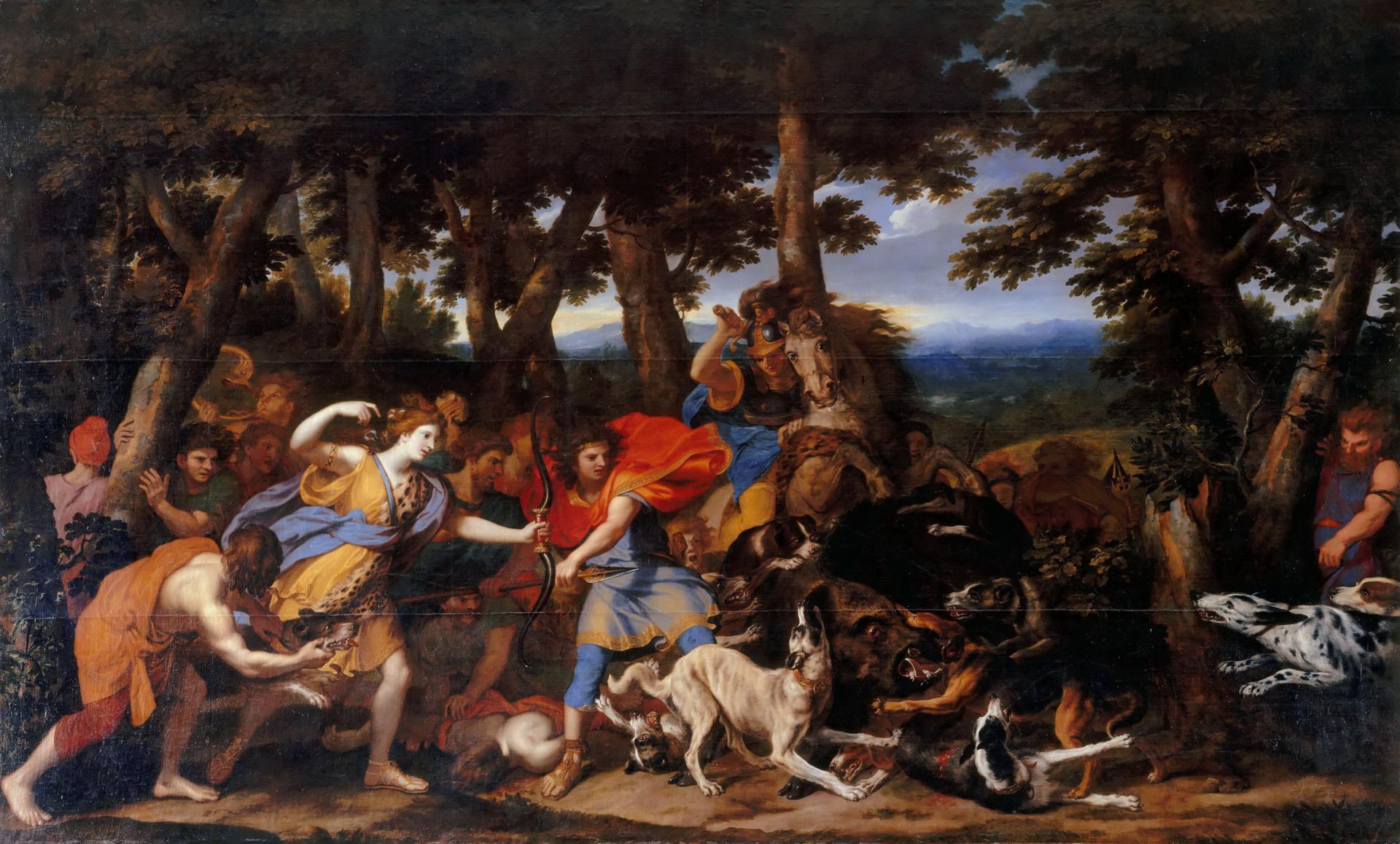 0067_勒布伦_Charles Le Brun  animals attributed to Pieter Boel —— Hunt of Meleager and Atalanta_4410x2658PX_TIF_72DPI_34_0