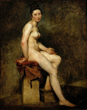 0020_德拉克罗瓦_Delacroix  Eugene —— Sitting nude  also called Mlle Rose_3395x4312PX_TIF_72DPI_42_0