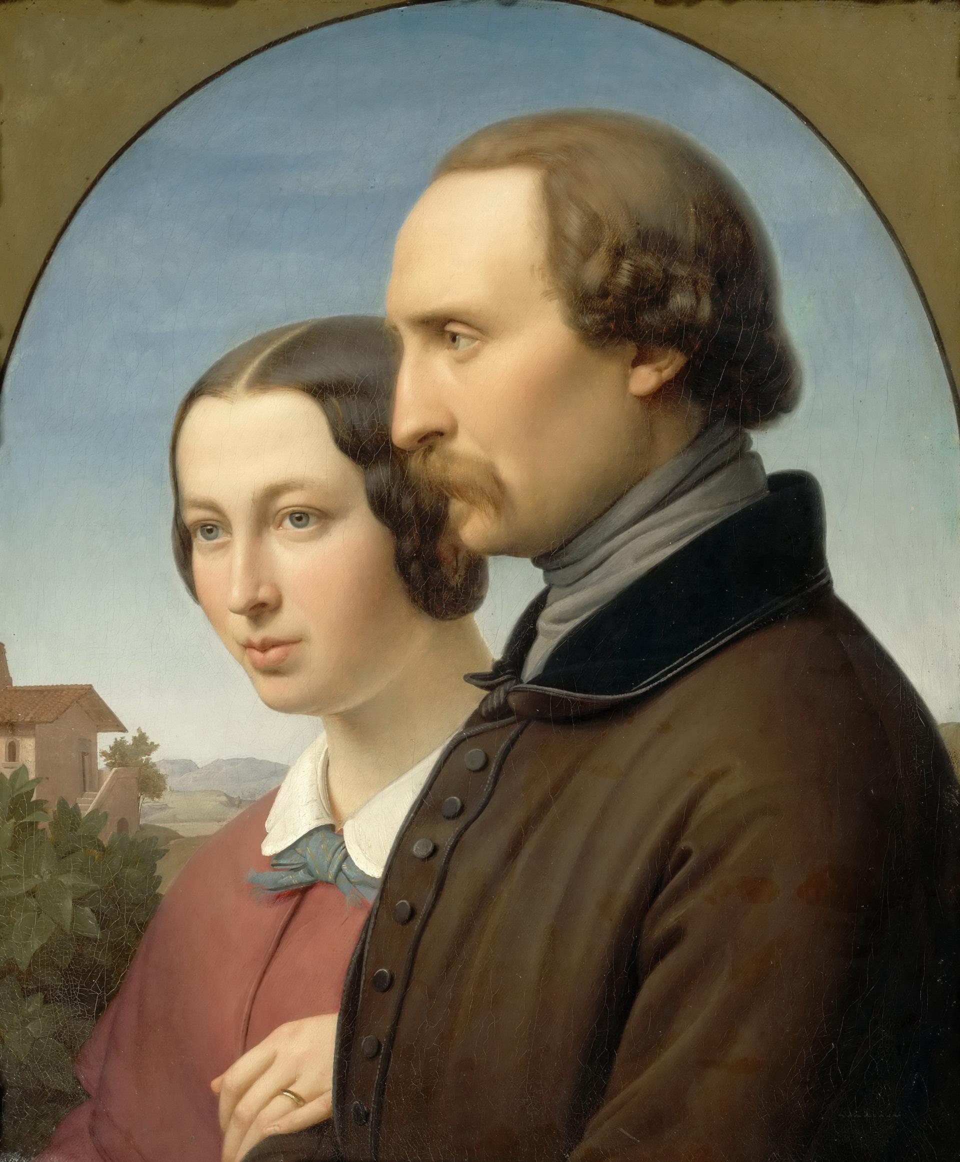 0086_伊滕巴赫_Franz Ittenbach —— Portrait of Ernst Deger and His Wife Augusta_3321x4018PX_TIF_72DPI_39_0