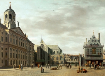 0023_格里特_Gerrit Adriaensz Berckheyde 1638-1698 —— Dam Street and the New City Hall of Amsterdam_3920x2858PX_TIF_72DPI_32_0