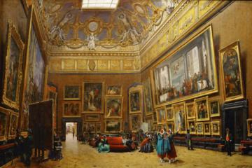 0051_郎世宁_Giuseppe Castiglione 1829-1908 —— Le Salon Carre au Musee du Louvre_4484x2990PX_TIF_72DPI_39_0