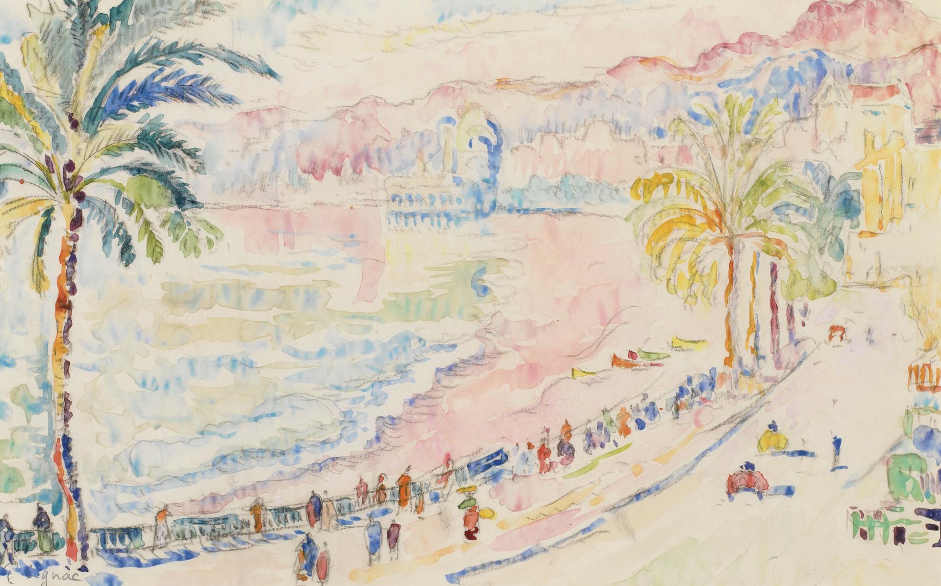 0022_西涅克_西涅克绘画作品集-Paul Signac-Nice La Promenade des Anglais_2000x1246PX_TIF_180DPI_7.3_0