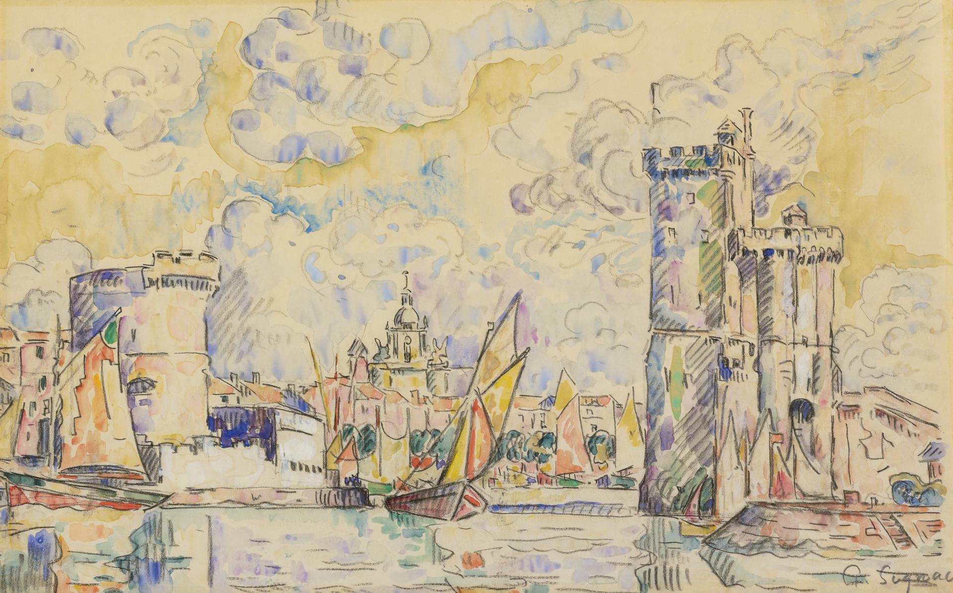 0026_西涅克_西涅克绘画作品集-Paul Signac-Port de La Rochelle_4000x2490PX_TIF_72DPI ...