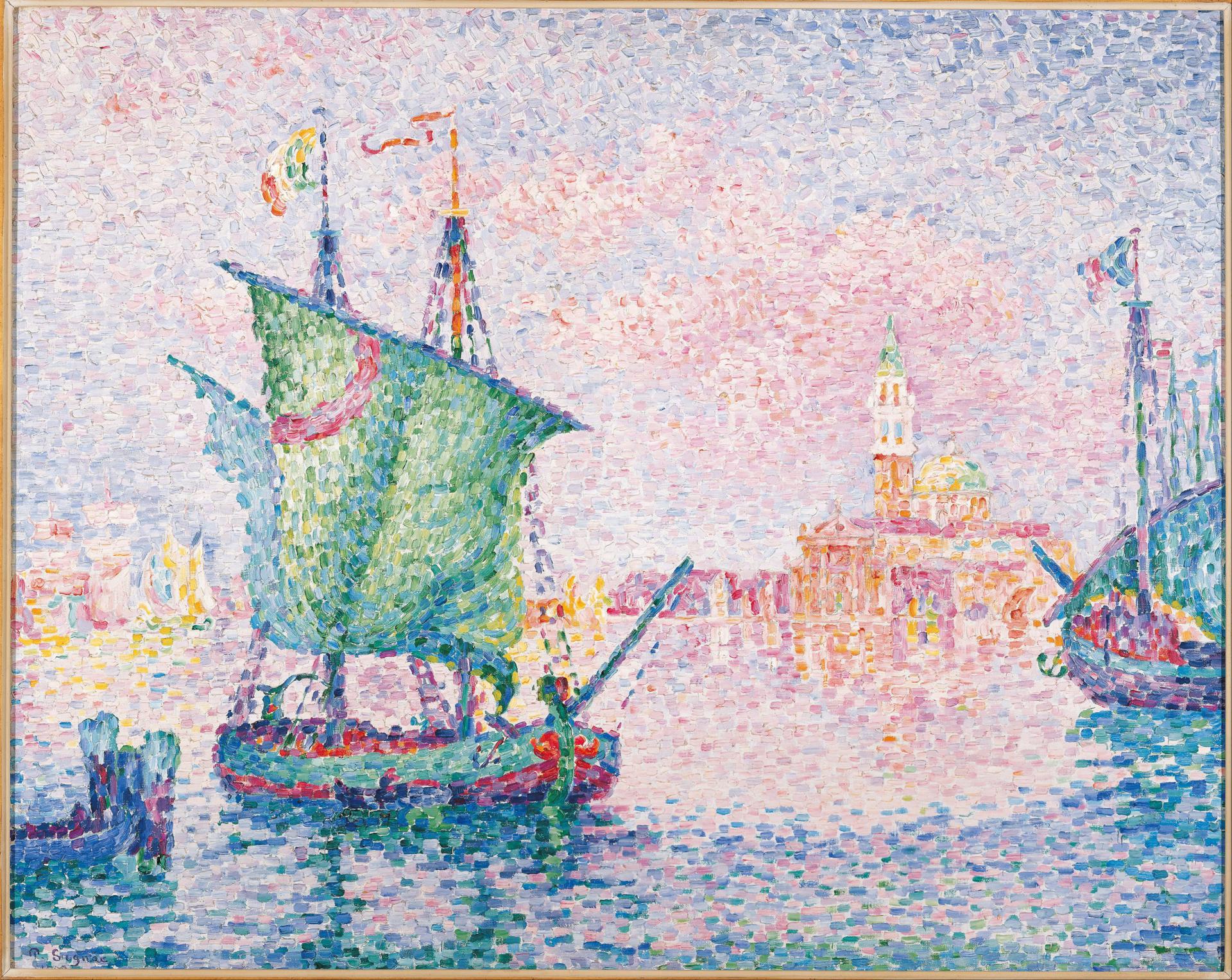 0052_西涅克_西涅克绘画作品集-Paul-Signac——-Venice-The-Pink-Cloud-1909_3873x3081PX ...