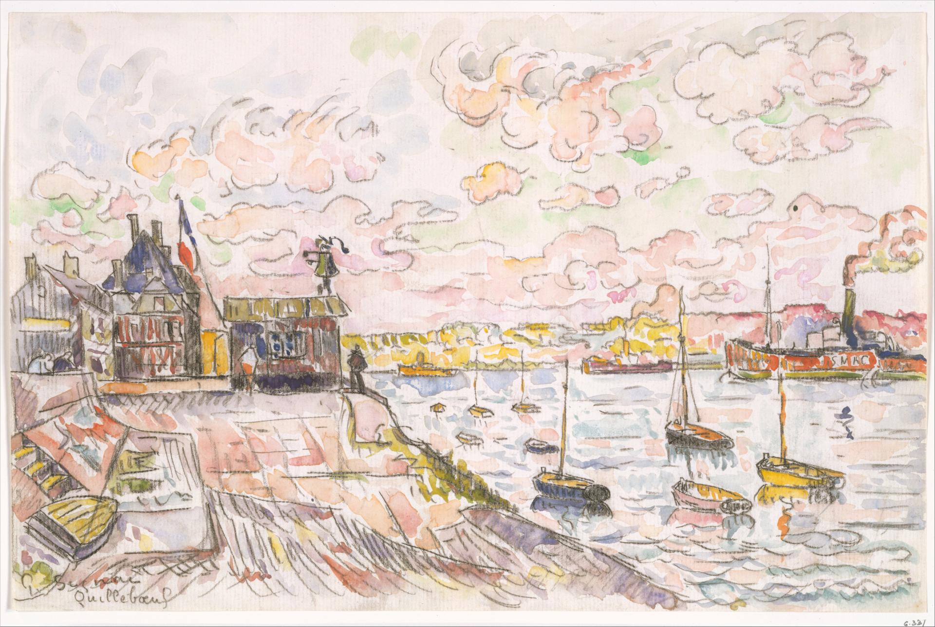 0056_西涅克_西涅克绘画作品集-Quilleboeuf-Paul Signac French Paris 1863–1935 Paris ...