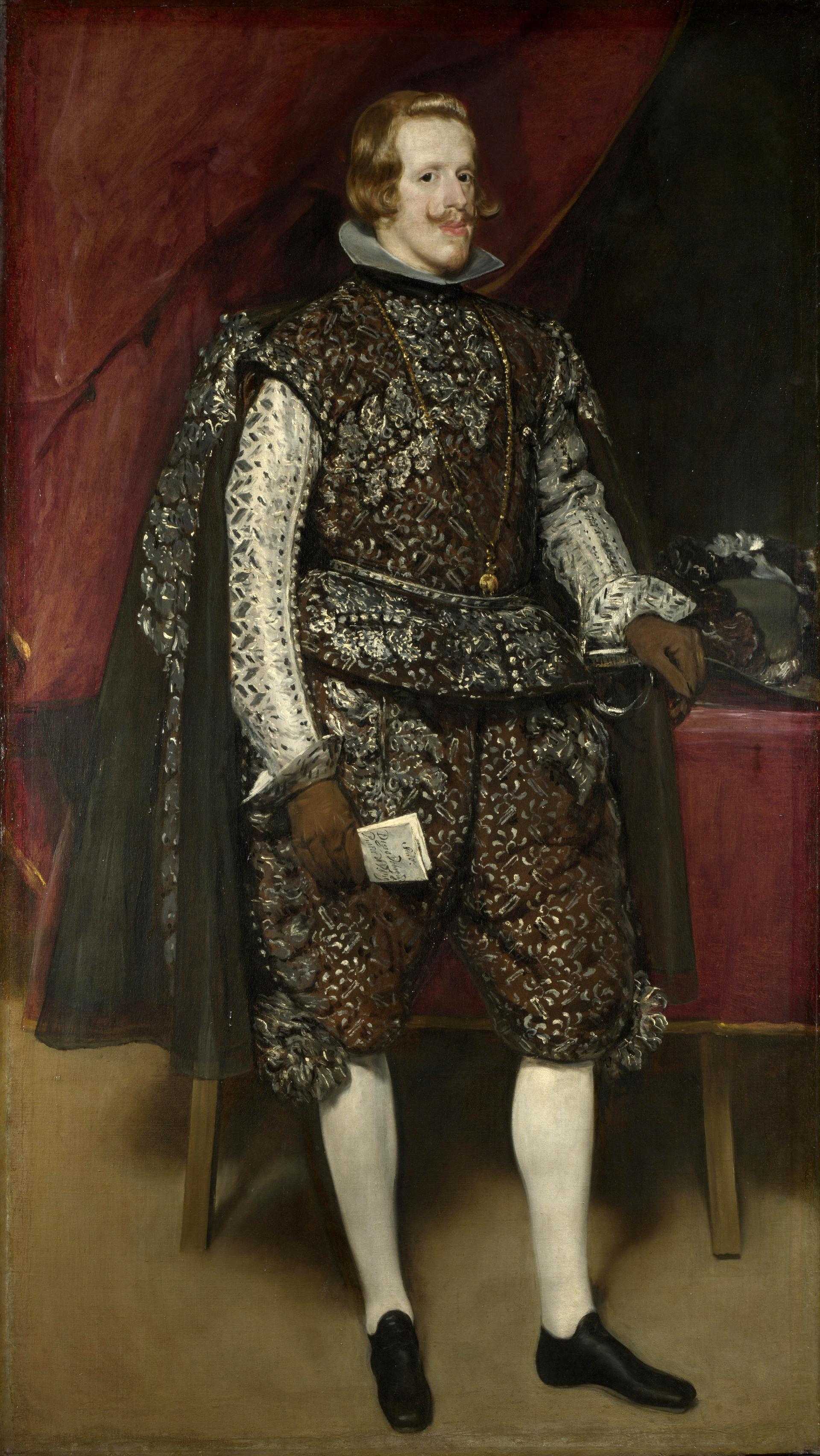 0028_委拉斯开兹_委拉斯开兹绘画作品集-Diego Velazquez - Philip IV of Spain in Brown and Silver_2381x4226PX_TIF_300DPI_29_0